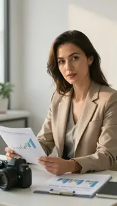 Successful Private Wealth Specialist Analyzing Portfolio Performance
