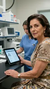 Woman Healthcare Professional Providing Comfort Care