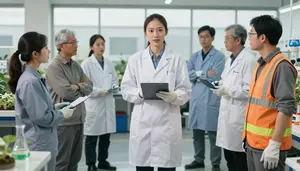 Agronomist Presenting To Team Professional Stock Photo