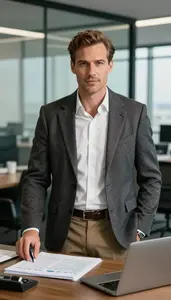 Experienced Marketing Executive Professional Business Stock Photo
