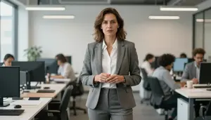 Experienced Territory Manager Professional Business Stock Photo