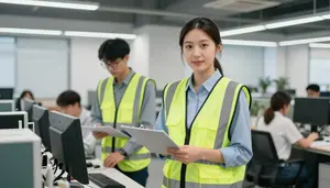 Female Volunteer Coordinator Mentoring Junior Staff