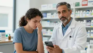 Man Pharmacist Professional Stock Photo