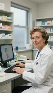 Maternal Fetal Medicine Specialist Evaluating Patient Recovery Healthcare Stock Photo