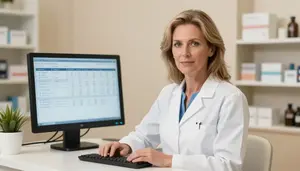 Pharmacist Care Coordination Healthcare Stock Photo