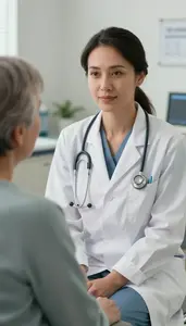 Professional Dietitian Examining Patient