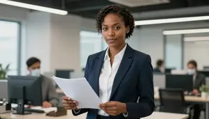 Professional Hospitality Manager Stock Photo