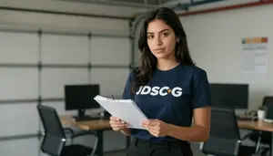 Stock Broker Demonstrating Expertise