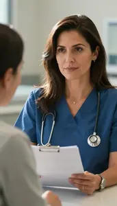 Vascular Surgeon Peer Consultation Healthcare Stock Photo