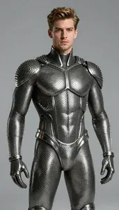 Male Superhero Suit Of Interlocking Iron Rings More Flexible