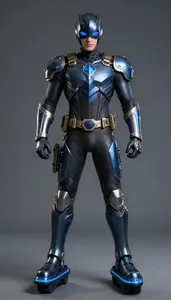 Superhero Obsidian And Sapphire Tactical Ensemble With