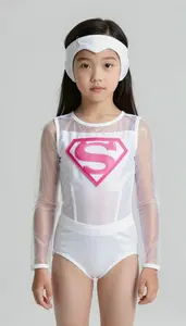 Girl Superhero Simple Transparent Inspired Costume Of Clear