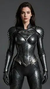 Woman Superhero Suit Of Scale Armor Where Each Scale Is A