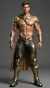 Male Superhero Athletic Male Specimen Shirtless With