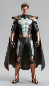 Male Superhero Male Figure In Textured Impact Resistant
