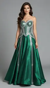 green emerald velvet dress Medieval Mini-Dress in Purple and Emerald Green  Boogie Child