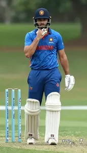 Cricket Captain Setting Field Placements Thoughtful Face
