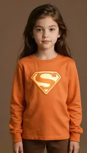 Girl Superhero Simple Comfortable Looking Clothes In Shades