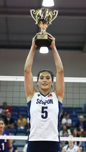 Indoor Volleyball Regional Champion In Fitted Jersey Raising