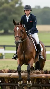 Open Countryside Equestrian Eventer In Tailored Riding