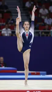 Artistic Gymnastics Floor Specialist Wearing Leotard