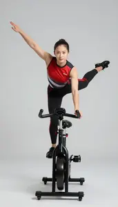 Cycle Figure Performer In Artistic Attire And Perfect