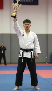 Indoor Martial Arts Grand Champion In Traditional Uniform