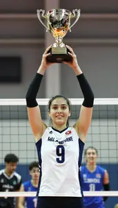 Indoor Volleyball Regional Champion In Fitted Jersey Raising