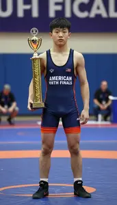 Indoor Wrestling Youth Finals Winner In Competition Singlet