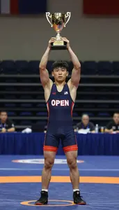 Indoor Wrestling Youth Open Winner In Competition Singlet