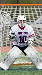 Lacrosse Goaltender Wearing Lacrosse Jersey Quick Passing