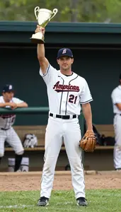 Open Grass Baseball League Winner In Classic Uniform Raising