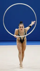 Rhythmic Gymnastics Group Performer Wearing Hair Accessory