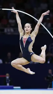 Rhythmic Gymnastics Ribbon Specialist Wearing Performance