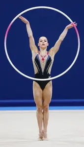 Rhythmic Gymnastics Ribbon Specialist Wearing Leotard