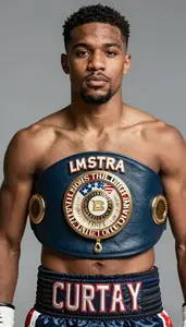 Boxing Welterweight Wearing Waistband Focused Weaving Hook
