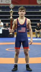 Indoor Wrestling Youth Finals Winner In Competition Singlet