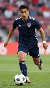 Soccer Defender Wearing Shorts Quick Dribbling Cross Pass In