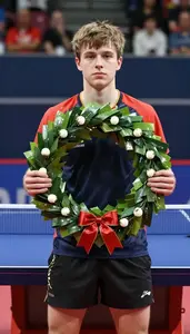 Table Tennis Offensive Player Wearing Shorts Displaying