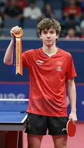 Table Tennis Offensive Player Wearing Shorts Standing