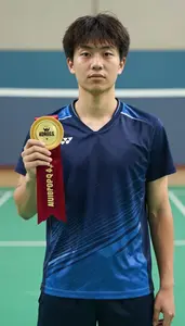 Badminton Aggressor Wearing Jersey Standing With Pride