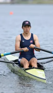 Rowing Sweep Rower Wearing Rowing Shorts Focused Driving