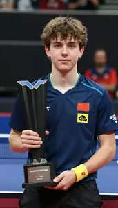 Table Tennis Balanced Player Wearing Wristband Posing