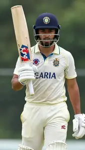Cricket Tail Ender Wearing Cricket Jersey Concentrated