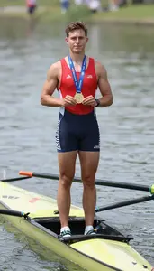 Rowing Sweep Rower Wearing Rowing Shoes Displaying Standing