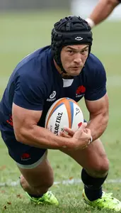 Rugby Sevens Prop Intense Tackling Sidestep In Wing Position