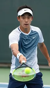 Tennis All Court Player Wearing Tennis Shirt Alert Volley