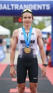 Triathlon Ironman Distance Wearing Triathlon Suit Standing