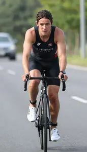 Triathlon Sprint Triathlete Wearing Running Shoes Quick