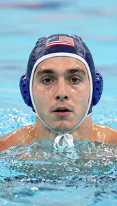 Water Polo Utility Player Wearing Earplugs Aquatic Swimming